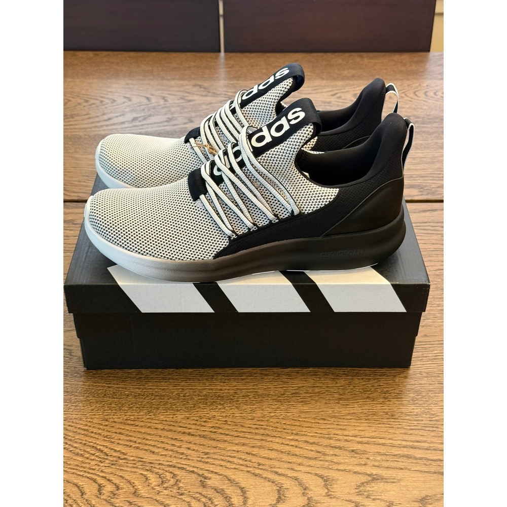 Adidas‎ Lite Racer Adapt 7.0 Men's White Core Black Slip on Sneakers Size 11.5